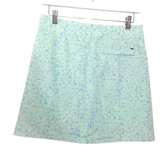 Vineyard Vines Printed Athletic Skort Aqua Sea Foam Green Womens 2 Pickleball - Picture 5 of 14